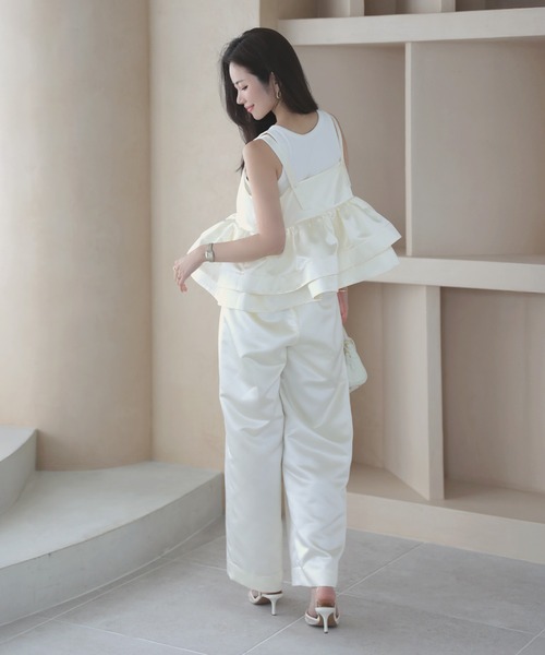 MERAKI（メラキ）の「サテンパンツ（その他パンツ・レディース・ブラック/ホワイト/ピンク/ネイビー・S/M）」の12枚目の写真