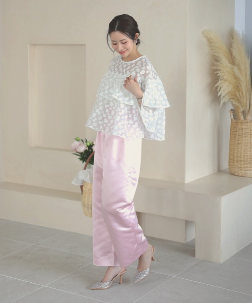 MERAKI（メラキ）の「サテンパンツ（その他パンツ・レディース・ブラック/ホワイト/ピンク/ネイビー・S/M）」の19枚目の写真