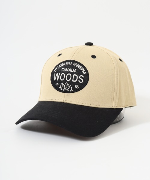 Woods(ウッズ)の「WOODS刺繍ワッペンCAP(キャップ・メンズ・ベージュ系/ベージュ・FREE)」の4枚目の写真