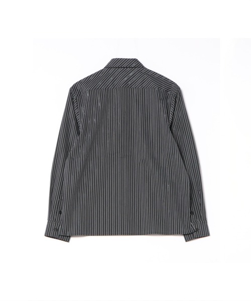 WOKE EDGE(ウォークエッジ)の「LA Glit Stripe Shirt(シャツ/ブラウス・メンズ・ブラック・L/XL)」の2枚目の写真