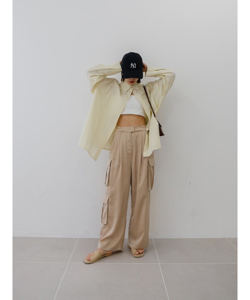 カトリントーキョー　satin cargo slacks satin cargo slacks | Katrin TOKYO