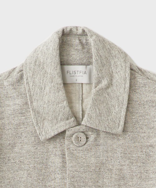 FLISTFIA(フリストフィア)の「FLISTFIA/フリストフィア Short Coat コート 秋服 冬服(ステンカラーコート・メンズ・ライトグレー・2)」の3枚目の写真