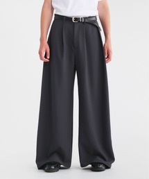 Regen Glanz | two tuck herringbone curve slacks/ツータックへリンボーンカーブスラックス(その他パンツ)