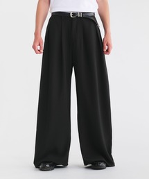 Regen Glanz | two tuck herringbone curve slacks/ツータックへリンボーンカーブスラックス(その他パンツ)