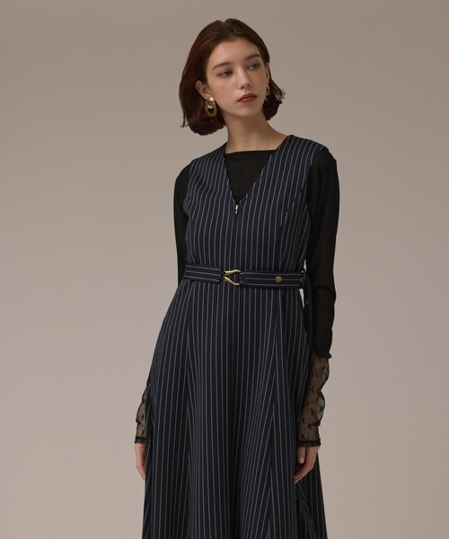 ストライプジャージワンピース（ワンピース）｜Diagram（ダイアグラム