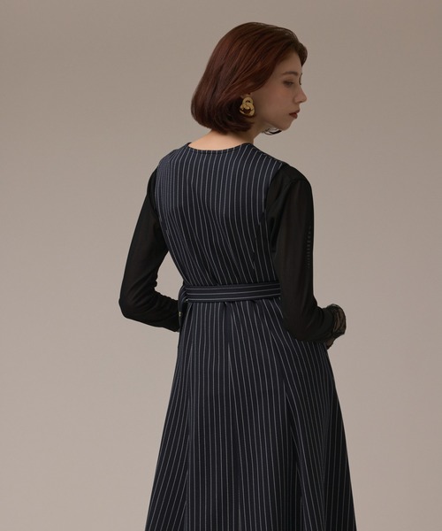 ストライプジャージワンピース（ワンピース）｜Diagram