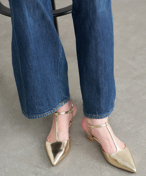 LE TALON(ルタロン)の「4cmTストラップパンプス(パンプス・レディース・ブラック/ブラウン系その他/ゴールド・22cm/22.5cm/23cm/23.5cm/24cm/24.5cm/25cm)」の22枚目の写真