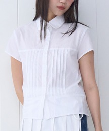 ブラウス シャツ PLACE STUDIO／プリーツ長袖シャツ レディース PLACE STUDIO ブラウス シャツ STUDIO／プリーツ長袖シャツ