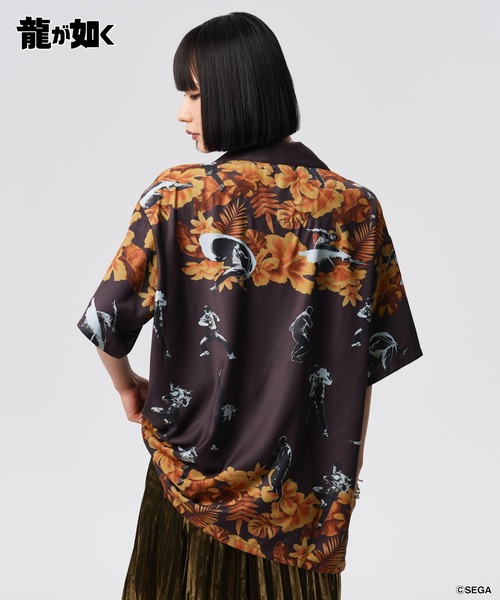 glamb（グラム）の「Mad Dog Aloha Shirt / マッドドッグアロハシャツ（シャツ/ブラウス・メンズ・ブラウン/ブラック・XL/M/L）」の8枚目の写真