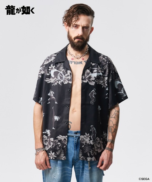 glamb（グラム）の「Mad Dog Aloha Shirt / マッドドッグアロハシャツ（シャツ/ブラウス・メンズ・ブラウン/ブラック・XL/M/L）」の12枚目の写真