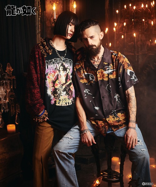 glamb（グラム）の「Mad Dog Aloha Shirt / マッドドッグアロハシャツ（シャツ/ブラウス・メンズ・ブラウン/ブラック・XL/M/L）」の5枚目の写真