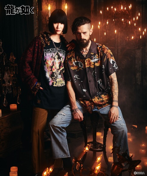glamb（グラム）の「Mad Dog Aloha Shirt / マッドドッグアロハシャツ（シャツ/ブラウス・メンズ・ブラウン/ブラック・XL/M/L）」の4枚目の写真