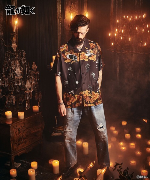 glamb（グラム）の「Mad Dog Aloha Shirt / マッドドッグアロハシャツ（シャツ/ブラウス・メンズ・ブラウン/ブラック・XL/M/L）」の22枚目の写真