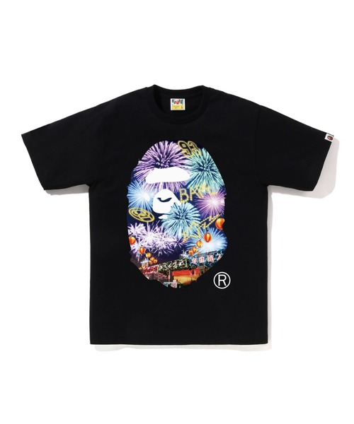 FIREWORK APE HEAD PHOTO TEE（Tシャツ/カットソー）｜A BATHING