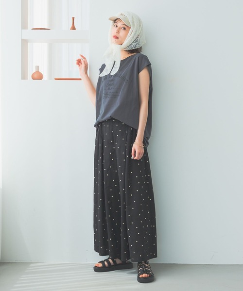 studio CLIP（スタディオクリップ）の「レース三角スカーフ（ストール/ショール・レディース・オフホワイト/ブラウン・FREE）」の13枚目の写真