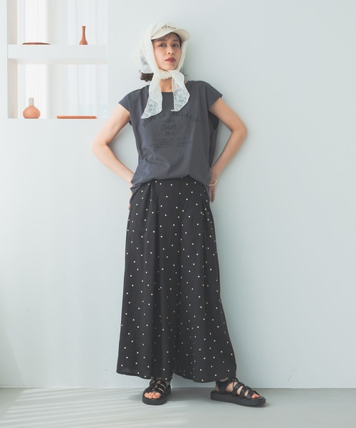 studio CLIP（スタディオクリップ）の「レース三角スカーフ（ストール/ショール・レディース・オフホワイト/ブラウン・FREE）」の14枚目の写真