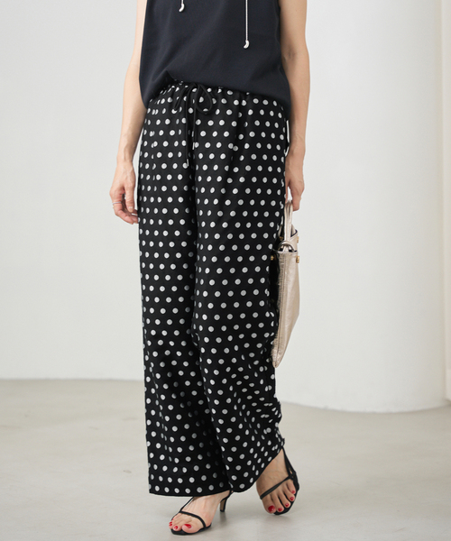 WEB限定/追加》ドットジャガードイージーパンツ（その他パンツ）｜IENA