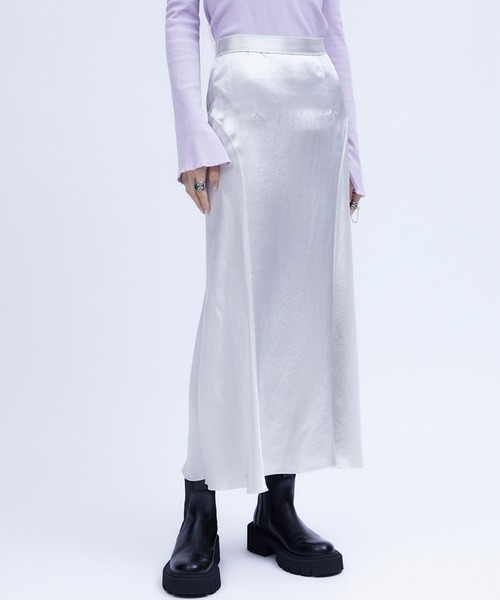 MAXMARA アレッシオサテンマキシスカート 【関税込】 サテンマキシスカート【OtonaSMILE】 通販【ニッセン】