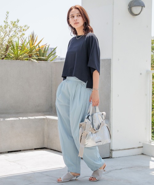 HEREIAM(ヘレイアム)の「【HEREIAM】撥水/通気/防風/静電防止/Breathカーブパンツ(その他パンツ・レディース・ライトブルー/ブラック・MEDIUM/SMALL)」の20枚目の写真