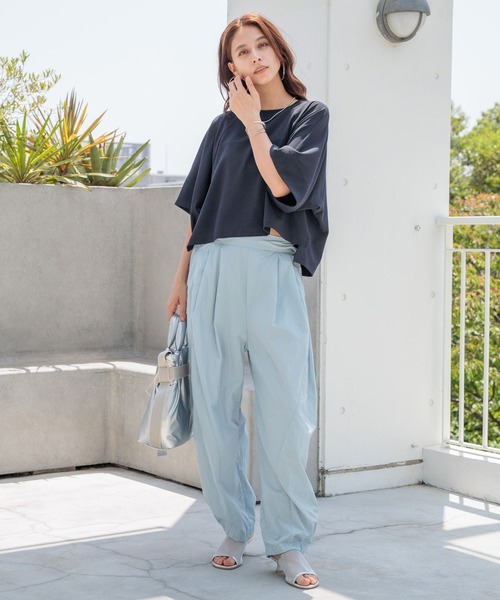 HEREIAM(ヘレイアム)の「【HEREIAM】撥水/通気/防風/静電防止/Breathカーブパンツ(その他パンツ・レディース・ライトブルー/ブラック・MEDIUM/SMALL)」の21枚目の写真