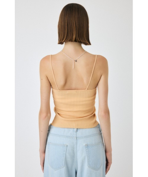 セール】【セットアップ対応】LACE TRIM RIB キャミソール