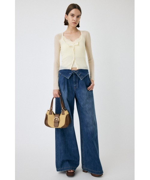 MOUSSY（マウジー）の「【セットアップ対応】LACE TRIM RIB キャミソール（キャミソール・レディース・オレンジ系その他/ブラック/オフホワイト・FREE）」の22枚目の写真