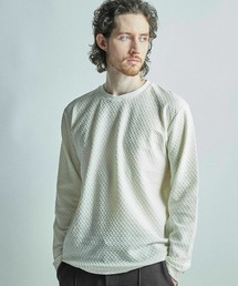 シャーリングジャカードロングスリーブTシャツ