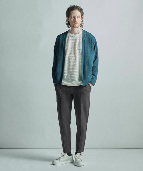 MEN'S BIGI(メンズビギ)の「シャーリングジャカードロングスリーブTシャツ(Tシャツ/カットソー・メンズ・ネイビー/ホワイト/ワイン/ブラック・04/02/01/03)」の17枚目の写真