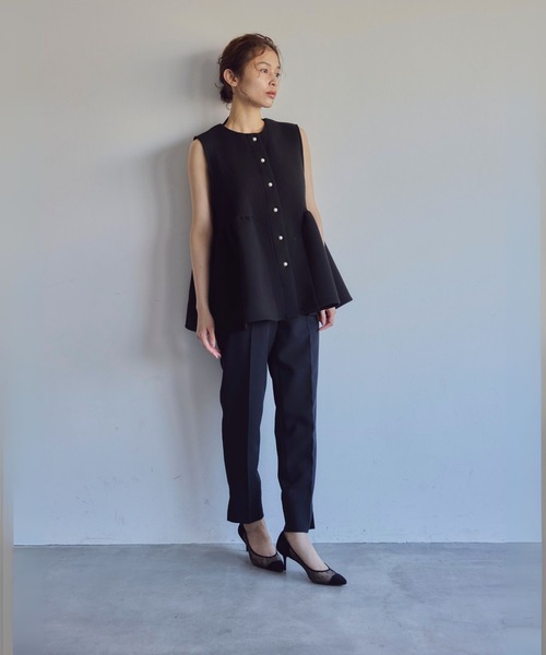 ALUNE(アルネ)の「ポインテッドチュールパンプス(パンプス・レディース・ブラック/ドット/ブラック系その他・24.5cm/24cm/23.5cm/23cm/22.5cm)」の10枚目の写真