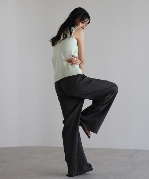 ENC(エンク)の「【動画あり】nuance button summer knit vest / 変形釦サマーニットベスト(ベスト・レディース・ミント/ライトイエロー/ライトブラック/アイボリー・FREE)」の18枚目の写真