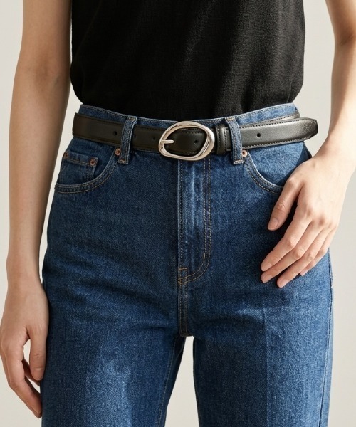 TOGA TOO ダブルバックルベルト サイズM TOGA TOO/トーガトゥ】Double square buckle belt/ダブルスクエア