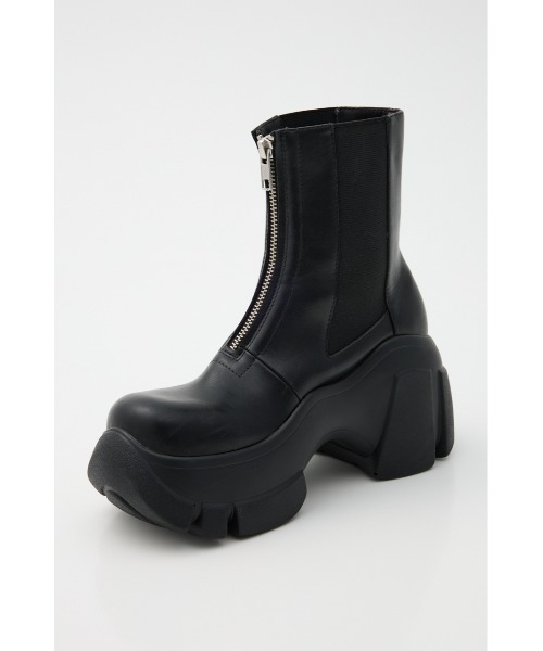 SLY(スライ)の「FRONT ZIP CHUNKY BOOTS フロントジップ チャンキーブーツ(ブーツ・レディース・ブラック・SMALL/MEDIUM/LARGE)」の9枚目の写真