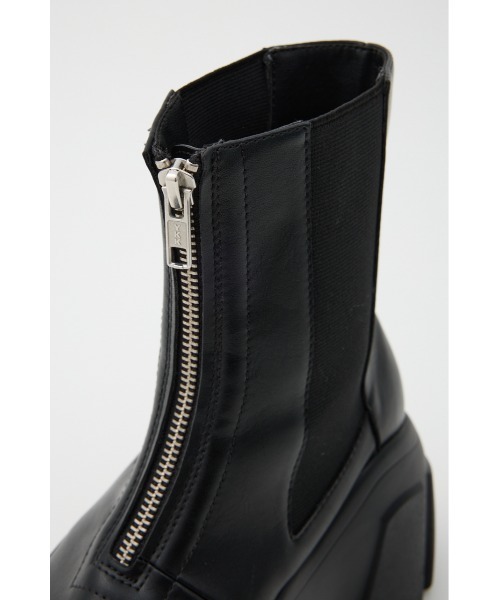 ジッパーチャンキーソールブーツ Men's Side Gore Chunky Sole Leather Boots shoes メンズ