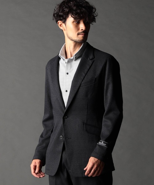 ニコルクラブフォーメン（NICOLE CLUB FOR MEN）/ツィードライクセットアップジャケット ツィードライクセットアップジャケット（その他アウター）｜NICOLE