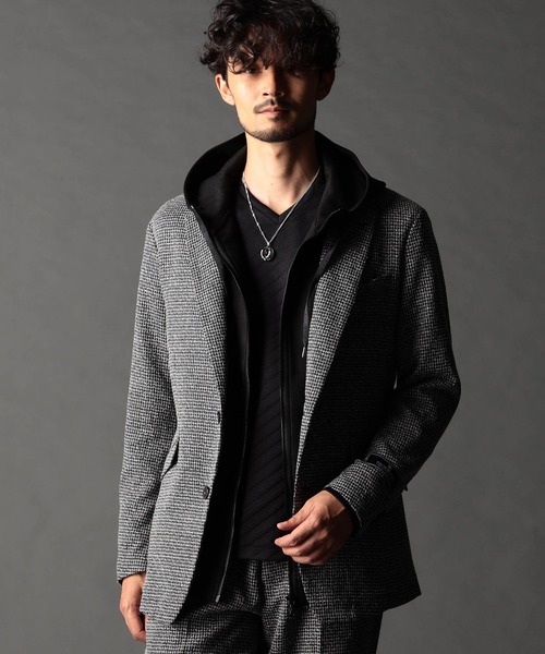 ツィードライクセットアップジャケット（その他アウター）｜NICOLE