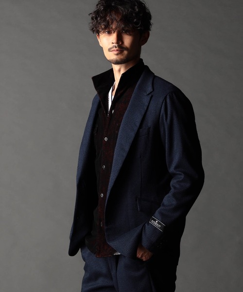 NICOLE CLUB FOR MEN（ニコルクラブフォーメン）の「ツィードライクセットアップジャケット（その他アウター・メンズ・ブラック系1/ブラック系2/ネイビー系・MEDIUM/LARGE/X-LARGE）」の3枚目の写真