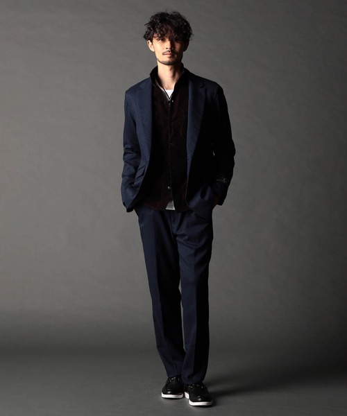 NICOLE CLUB FOR MEN（ニコルクラブフォーメン）の「ツィードライクセットアップジャケット（その他アウター・メンズ・ブラック系1/ブラック系2/ネイビー系・MEDIUM/LARGE/X-LARGE）」の8枚目の写真