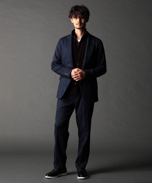NICOLE CLUB FOR MEN（ニコルクラブフォーメン）の「ツィードライクセットアップジャケット（その他アウター・メンズ・ブラック系1/ブラック系2/ネイビー系・MEDIUM/LARGE/X-LARGE）」の9枚目の写真