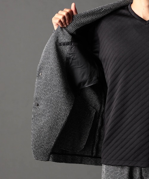 NICOLE CLUB FOR MEN（ニコルクラブフォーメン）の「ツィードライクセットアップジャケット（その他アウター・メンズ・ブラック系1/ブラック系2/ネイビー系・MEDIUM/LARGE/X-LARGE）」の19枚目の写真