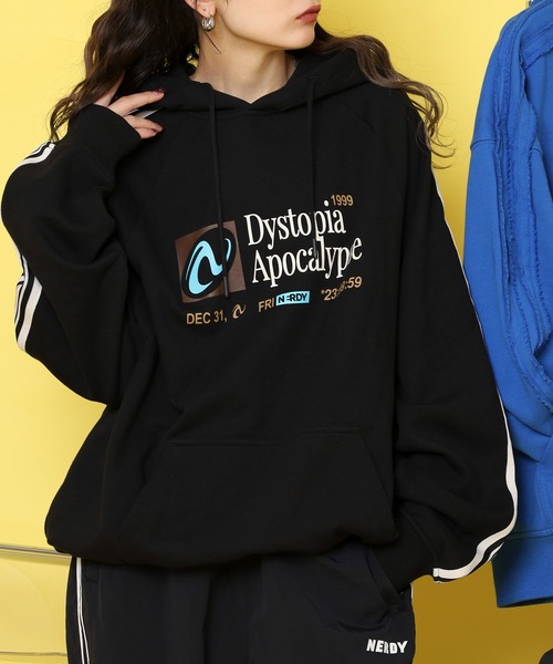 NERDY（ノルディ）の「アポカリプスフーディ（パーカー・メンズ・ピンク/グリーン/ブラック/ネイビー・M/S/L）」の19枚目の写真