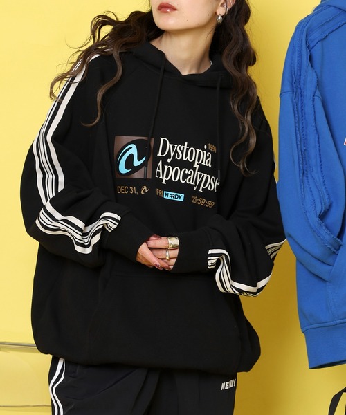 NERDY（ノルディ）の「アポカリプスフーディ（パーカー・メンズ・ピンク/グリーン/ブラック/ネイビー・M/S/L）」の20枚目の写真