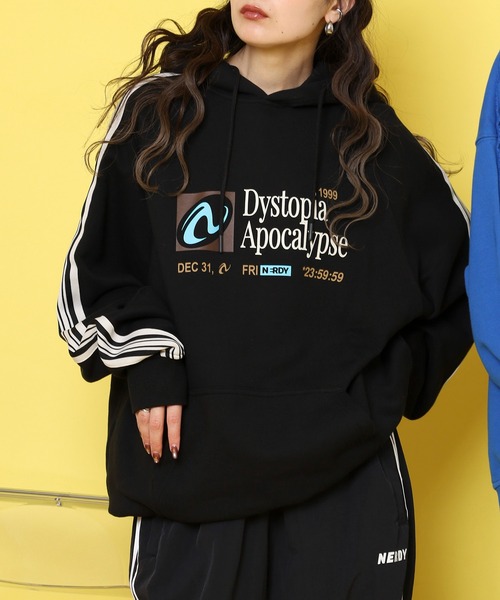 NERDY（ノルディ）の「アポカリプスフーディ（パーカー・メンズ・ピンク/グリーン/ブラック/ネイビー・M/S/L）」の21枚目の写真
