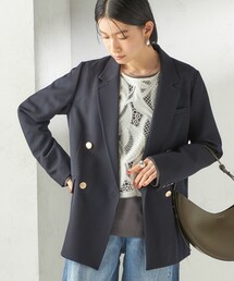 SHIPS | ウール ギャバジン ダブル ブレスト ジャケット(テーラードジャケット)