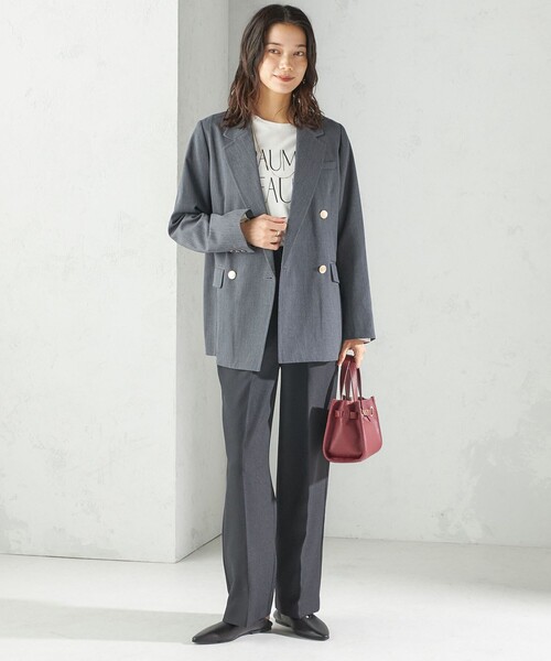ウール ギャバジン ダブル ブレスト ジャケット（テーラードジャケット