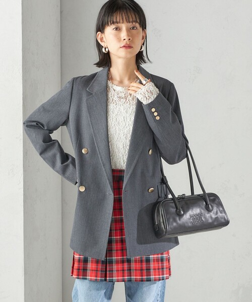 ウール ギャバジン ダブル ブレスト ジャケット（テーラードジャケット