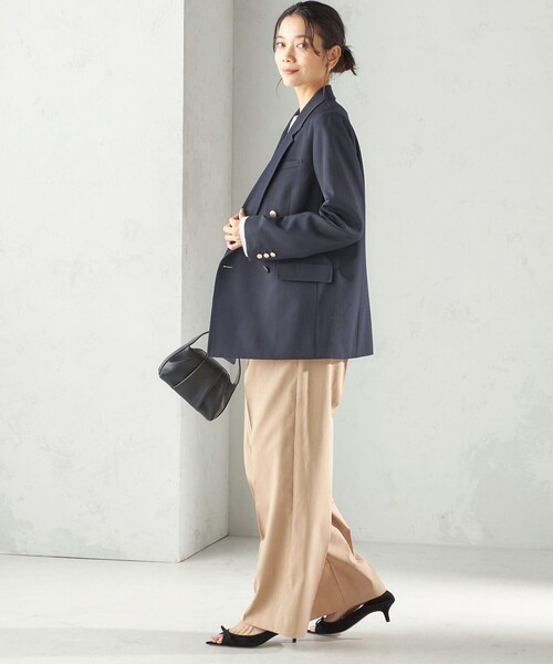 ウール ギャバジン ダブル ブレスト ジャケット（テーラードジャケット