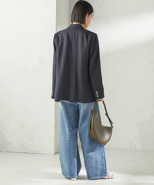 SHIPS（シップス）の「ウール ギャバジン ダブル ブレスト ジャケット（テーラードジャケット・レディース・ダークグレー/ネイビー・38/36/40）」の12枚目の写真