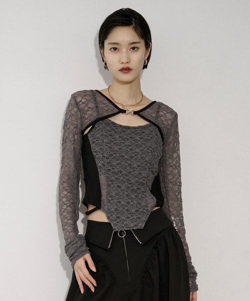 2p lace bolero レースボレロキャミソール（アンサンブル