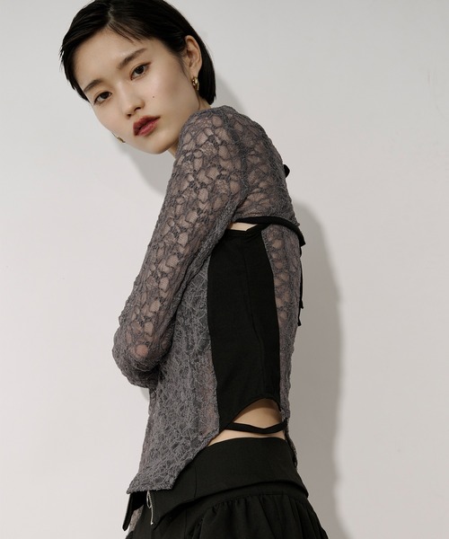Ezick 2ピースレースボレロキャミソール 2p lace bolero レースボレロキャミソール（アンサンブル