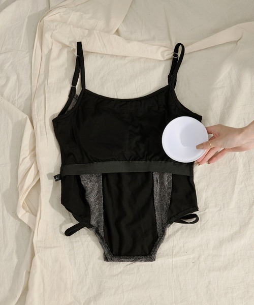 Ezick(エジック)の「2p lace bolero レースボレロキャミソール(アンサンブル・レディース・グレー/ブラック/ブラック系その他・FREE)」の8枚目の写真